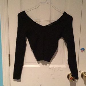 Kendall & Kylie cropped long sleeve